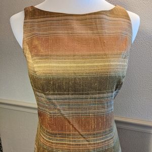 VTG Silk Dress Marie St. Claire Slubbed Silk